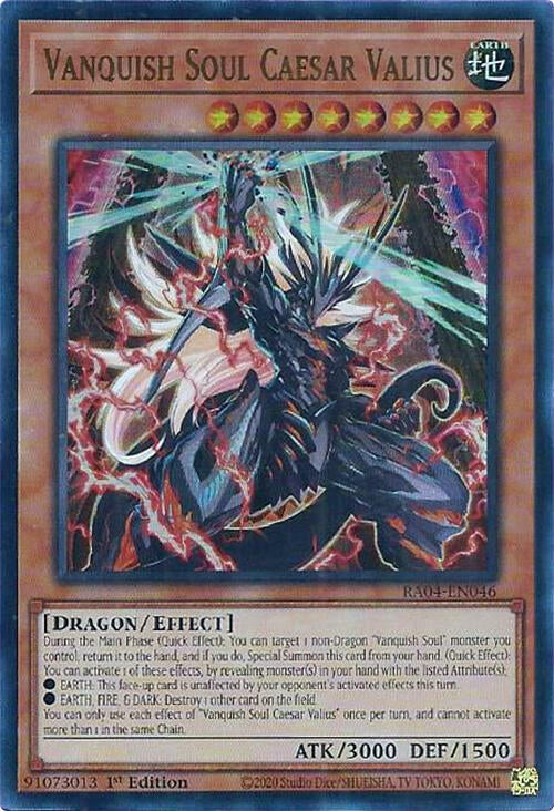 Image for Vanquish Soul Caesar Valius (UR) (Quarter Century Stampede) (RA04-EN046) - YuGiOh