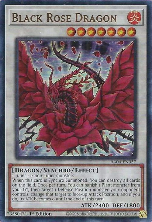 Image for Black Rose Dragon (UR) (Quarter Century Stampede) (RA04-EN057) - YuGiOh
