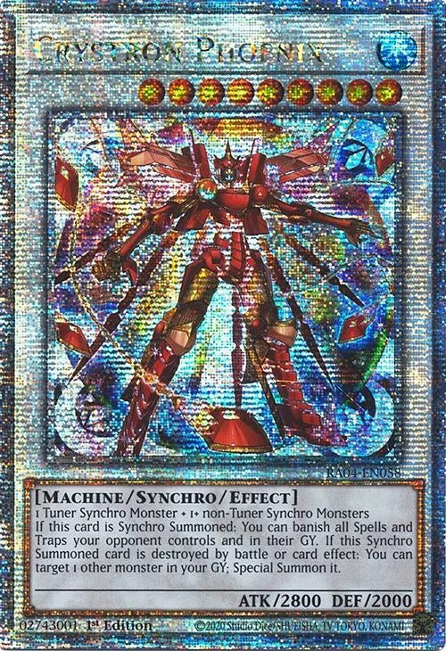 Image for Crystron Phoenix (Quarter Century Secret Rare) (Quarter Century Stampede) (RA04-EN058) - YuGiOh