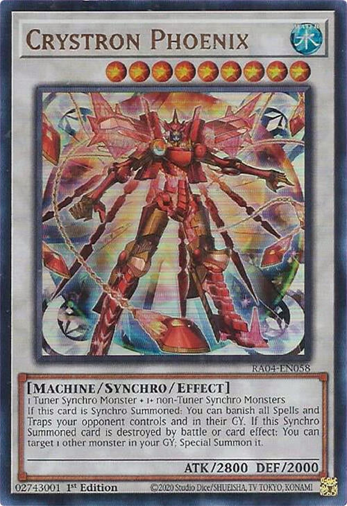 Image for Crystron Phoenix (UR) (Quarter Century Stampede) (RA04-EN058) - YuGiOh