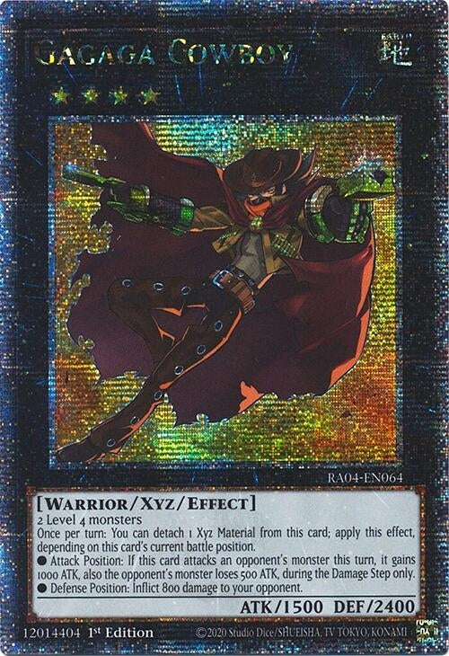 Image for Gagaga Cowboy (Quarter Century Secret Rare) (Quarter Century Stampede) (RA04-EN064) - YuGiOh