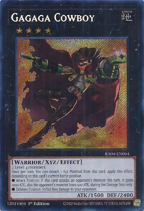 Image for Gagaga Cowboy (Secret Rare) (Quarter Century Stampede) (RA04-EN064) - YuGiOh