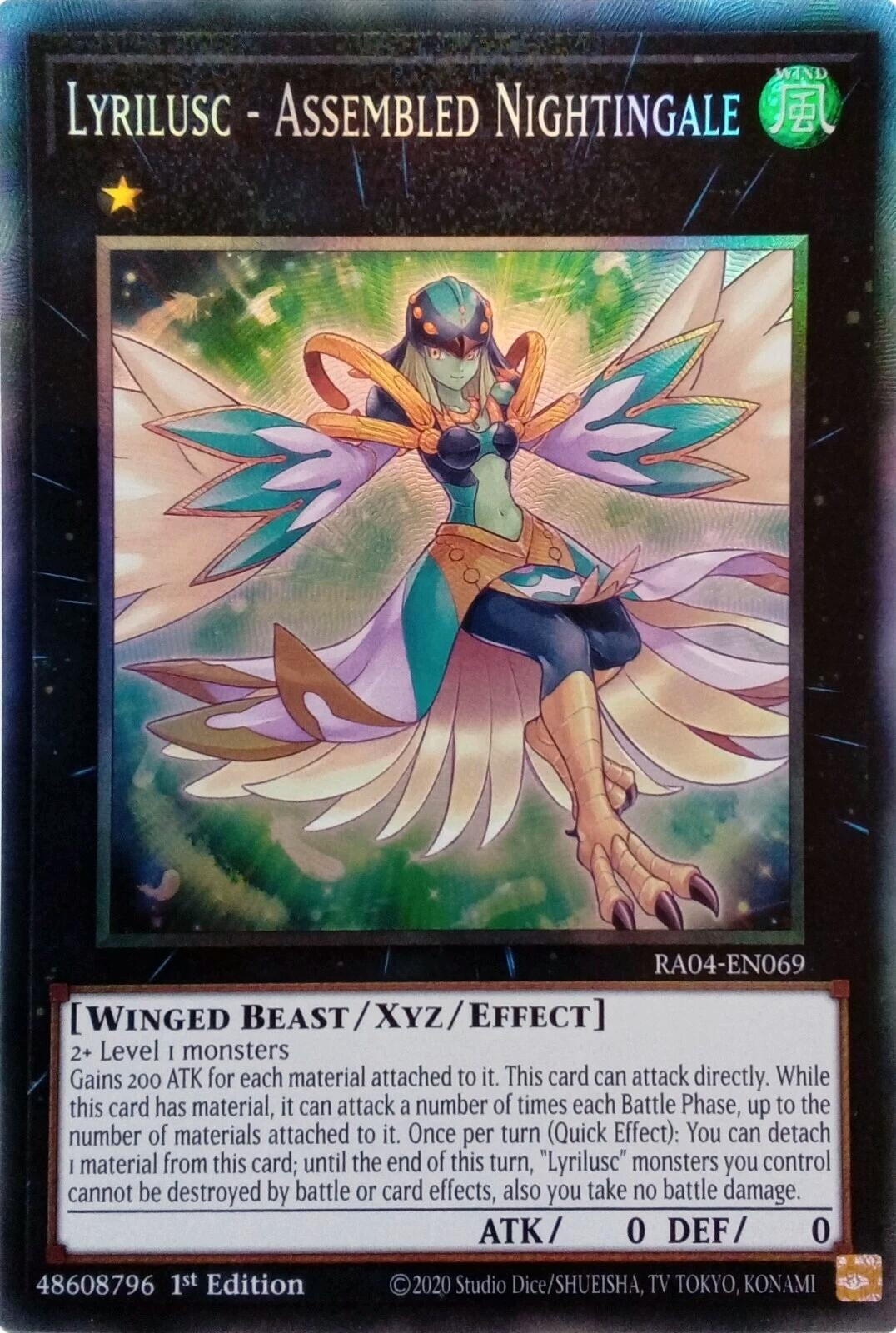 Image for Lyrilusc - Assembled Nightingale (PCR) (Quarter Century Stampede) (RA04-EN069) - YuGiOh