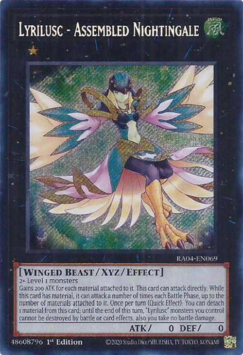 Image for Lyrilusc - Assembled Nightingale (Secret Rare) (Quarter Century Stampede) (RA04-EN069) - YuGiOh