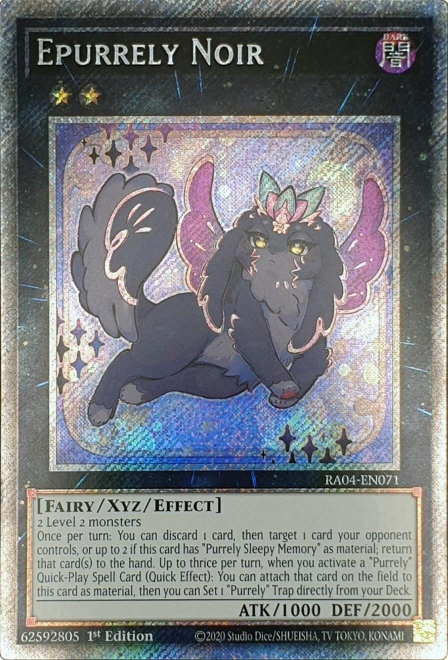 Image for Epurrely Noir (Platinum Secret Rare) (Quarter Century Stampede) (RA04-EN071) - YuGiOh