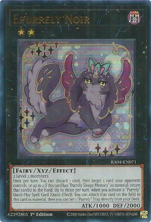 Image for Epurrely Noir (UR) (Quarter Century Stampede) (RA04-EN071) - YuGiOh