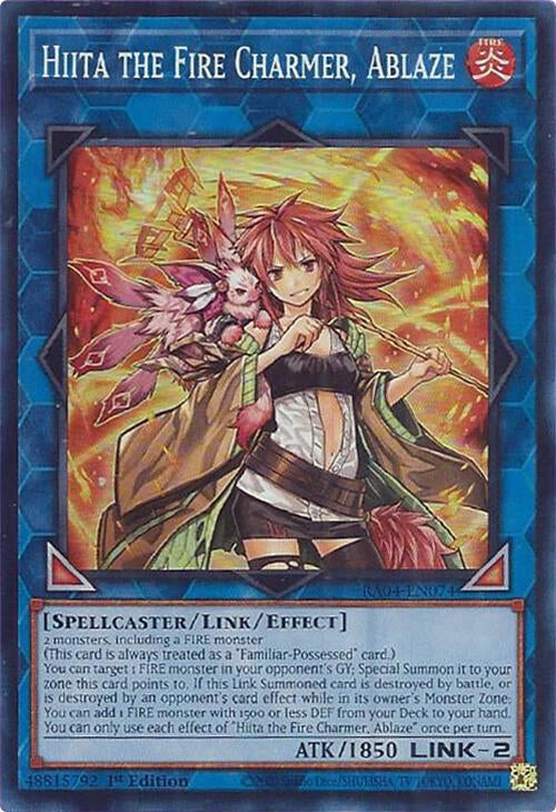 Image for Hiita the Fire Charmer, Ablaze (Quarter Century Stampede) (RA04-EN074) - YuGiOh