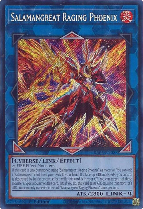 Image for Salamangreat Raging Phoenix (Secret Rare) (Quarter Century Stampede) (RA04-EN083) - YuGiOh