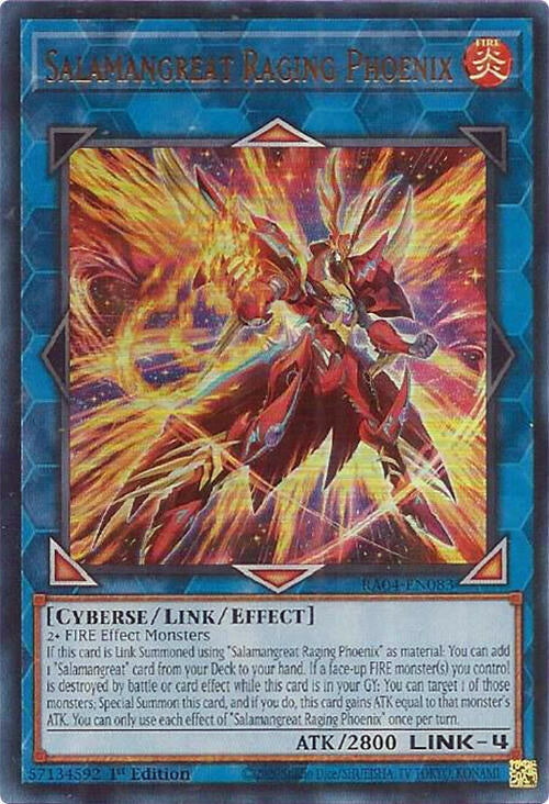 Image for Salamangreat Raging Phoenix (UR) (Quarter Century Stampede) (RA04-EN083) - YuGiOh