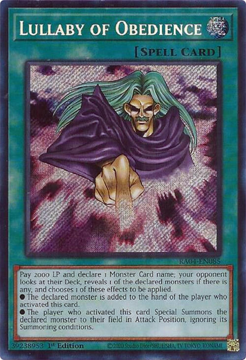 Image for Lullaby of Obedience (Secret Rare) (Quarter Century Stampede) (RA04-EN085) - YuGiOh