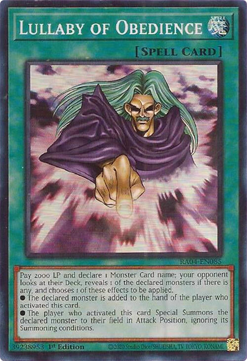 Image for Lullaby of Obedience (Quarter Century Stampede) (RA04-EN085) - YuGiOh