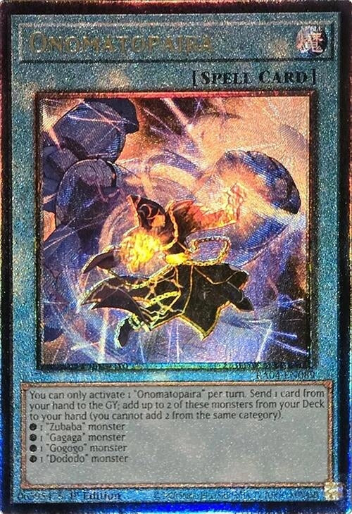 Image for Onomatopaira (PUR) (Quarter Century Stampede) (RA04-EN089) - YuGiOh