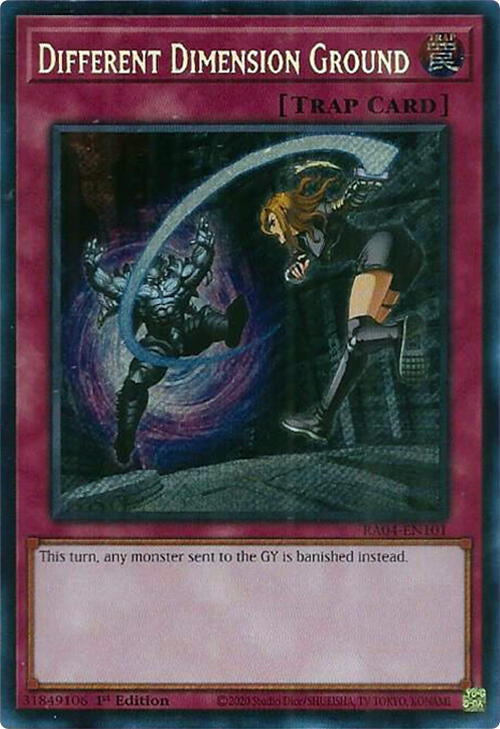 Image for Different Dimension Ground (Secret Rare) (Quarter Century Stampede) (RA04-EN101) - YuGiOh