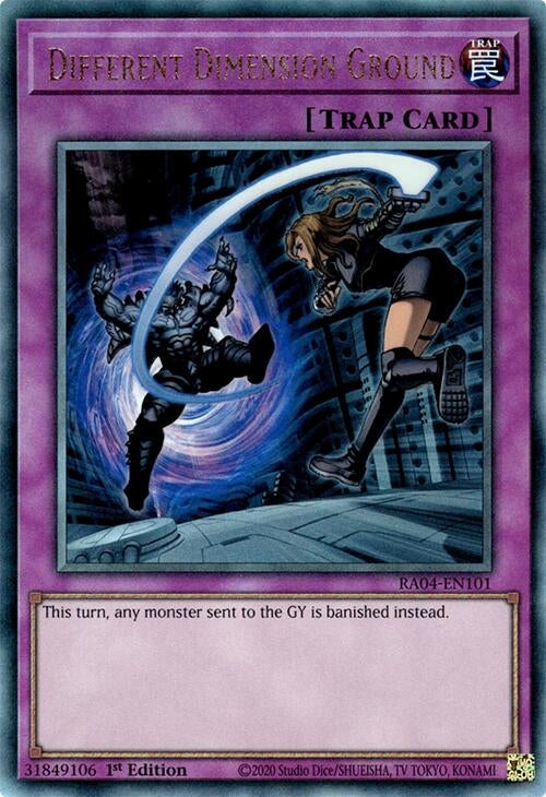 Image for Different Dimension Ground (PUR) (Quarter Century Stampede) (RA04-EN101) - YuGiOh