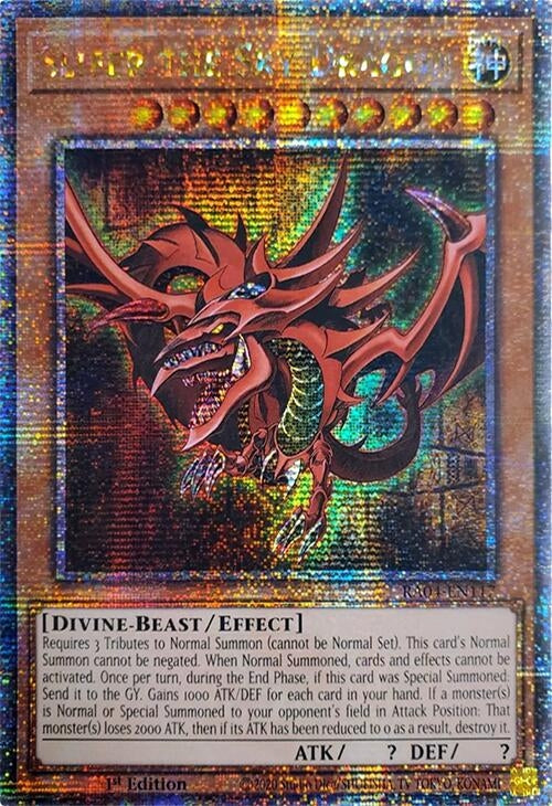 Image for Slifer the Sky Dragon (Quarter Century Secret Rare) (Quarter Century Stampede) (RA04-EN117) - YuGiOh