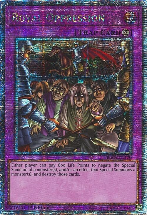Image for Royal Oppression (Quarter Century Secret Rare) (Quarter Century Stampede) (RA04-EN120) - YuGiOh