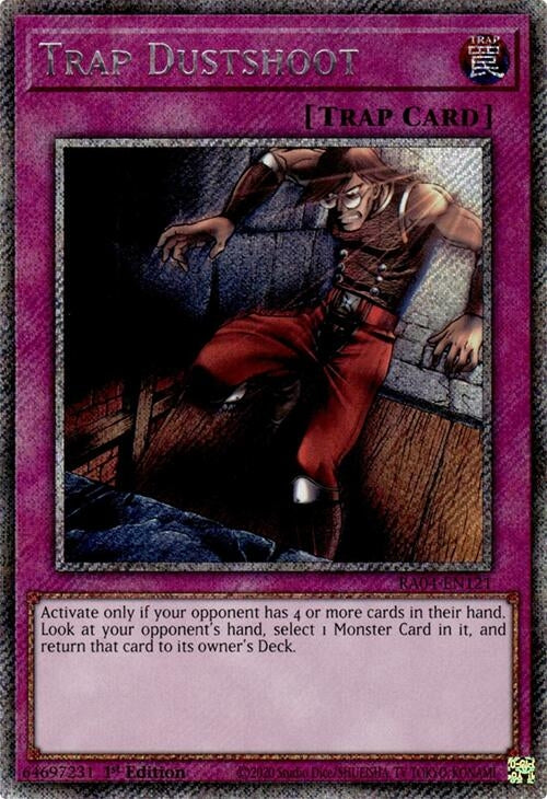 Image for Trap Dustshoot (Platinum Secret Rare) (Quarter Century Stampede) (RA04-EN121) - YuGiOh