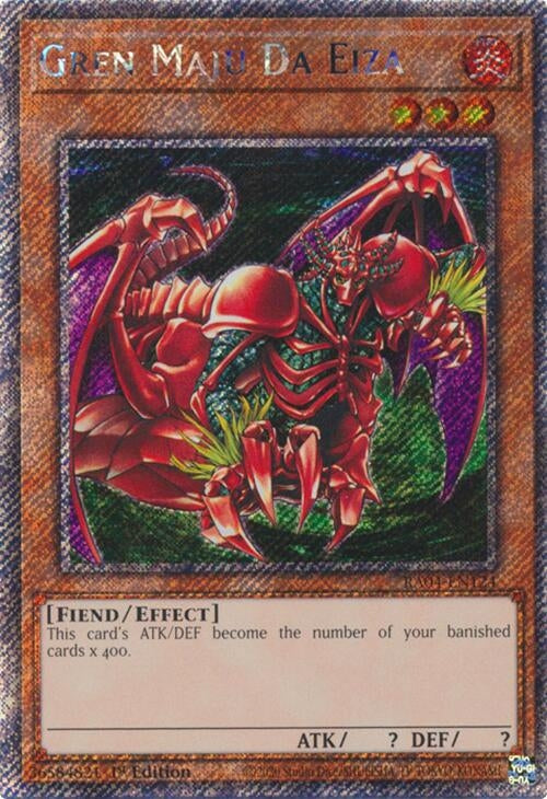 Image for Gren Maju Da Eiza (Platinum Secret Rare) (Quarter Century Stampede) (RA04-EN124) - YuGiOh
