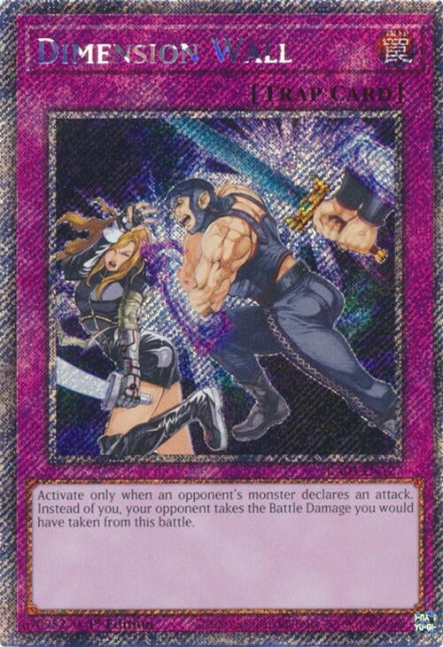 Image for Dimension Wall (Platinum Secret Rare) (Quarter Century Stampede) (RA04-EN127) - YuGiOh