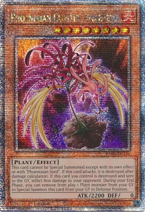 Image for Phoenixian Cluster Amaryllis (Quarter Century Secret Rare) (Quarter Century Stampede) (RA04-EN136) - YuGiOh