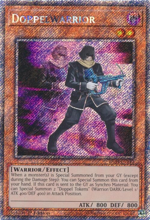 Image for Doppelwarrior (Platinum Secret Rare) (Quarter Century Stampede) (RA04-EN147) - YuGiOh