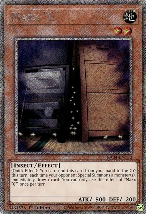 Image for Maxx "C" (Platinum Secret Rare) (Quarter Century Stampede) (RA04-EN150) - YuGiOh