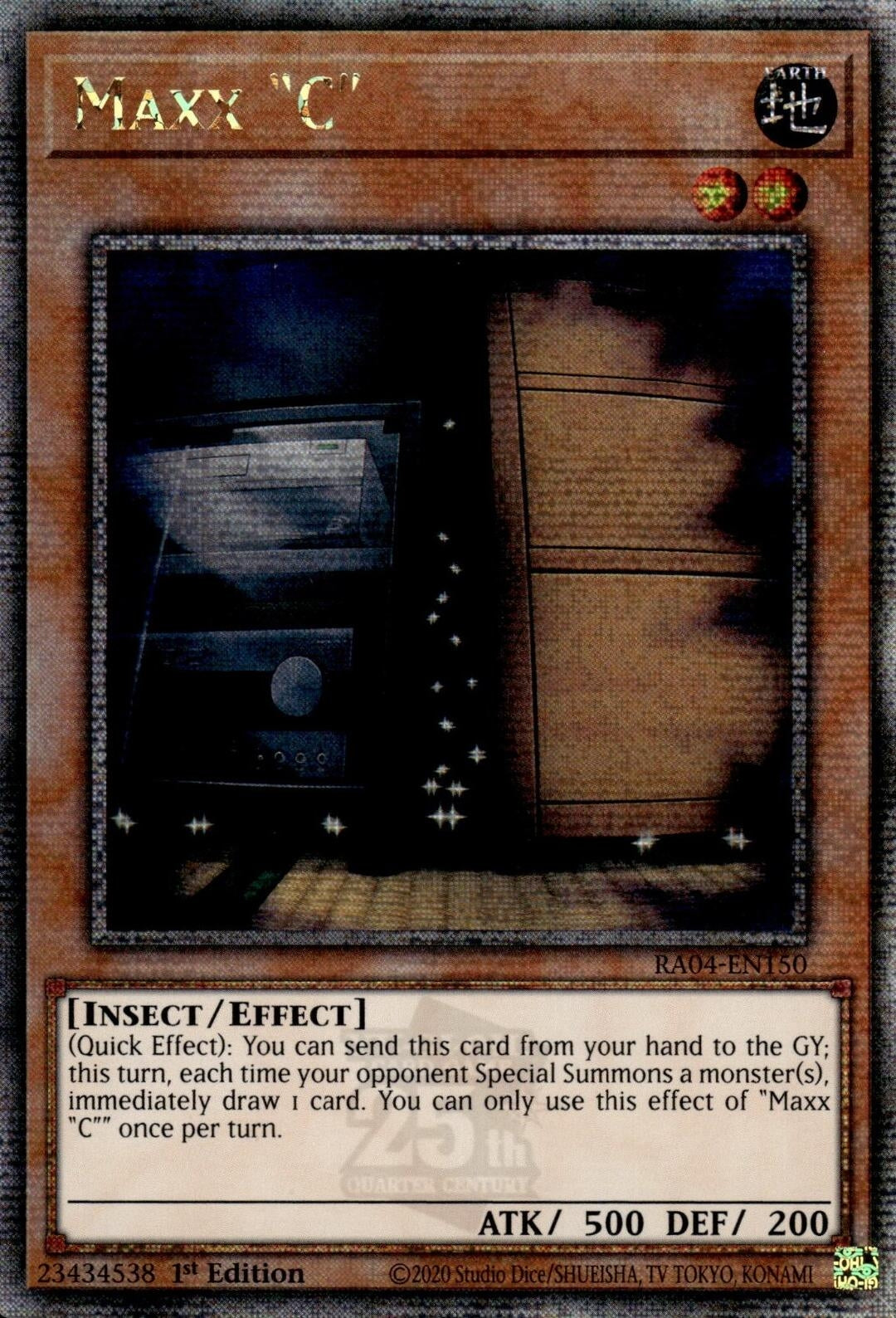 Image for Maxx "C" (Quarter Century Secret Rare) (Quarter Century Stampede) (RA04-EN150) - YuGiOh