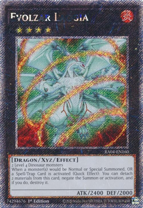 Image for Evolzar Laggia (Platinum Secret Rare) (Quarter Century Stampede) (RA04-EN160) - YuGiOh