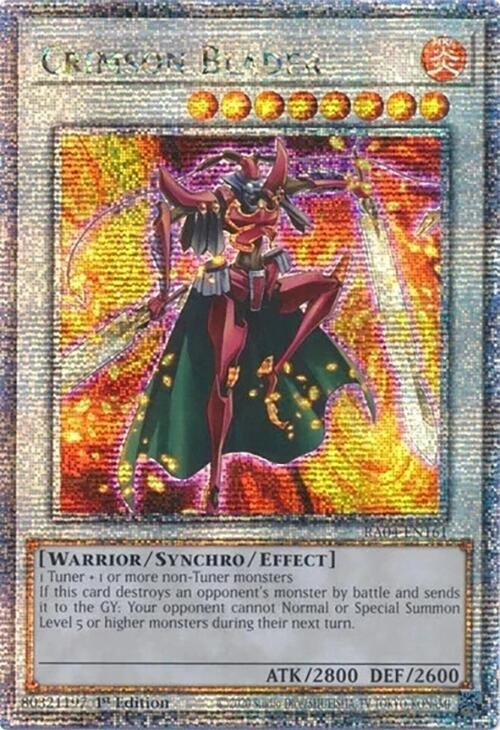Image for Crimson Blader (Quarter Century Secret Rare) (Quarter Century Stampede) (RA04-EN161) - YuGiOh