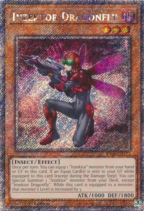 Image for Inzektor Dragonfly (Platinum Secret Rare) (Quarter Century Stampede) (RA04-EN172) - YuGiOh