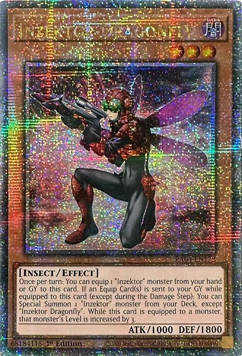 Image for Inzektor Dragonfly (Quarter Century Secret Rare) (Quarter Century Stampede) (RA04-EN172) - YuGiOh