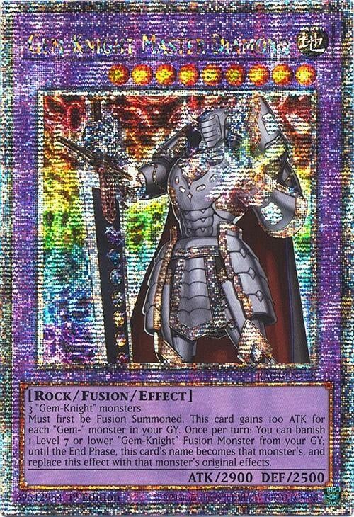 Image for Gem-Knight Master Diamond (Quarter Century Secret Rare) (Quarter Century Stampede) (RA04-EN178) - YuGiOh