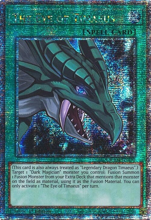 Image for The Eye of Timaeus (Quarter Century Secret Rare) (Quarter Century Stampede) (RA04-EN192) - YuGiOh