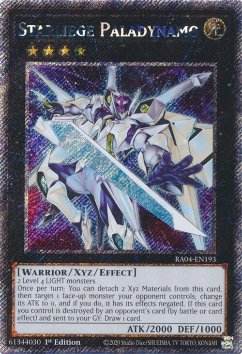 Image for Starliege Paladynamo (Platinum Secret Rare) (Quarter Century Stampede) (RA04-EN193) - YuGiOh