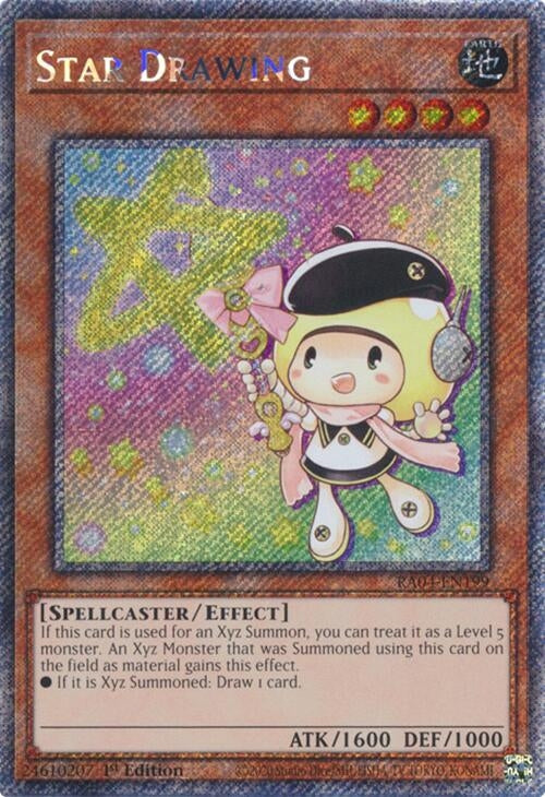 Image for Star Drawing (Platinum Secret Rare) (Quarter Century Stampede) (RA04-EN199) - YuGiOh