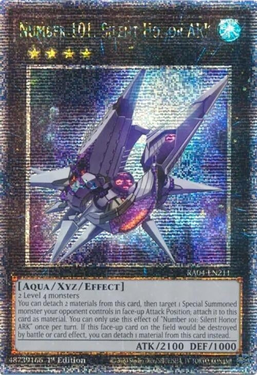 Image for Number 101: Silent Honor ARK (Quarter Century Secret Rare) (Quarter Century Stampede) (RA04-EN211) - YuGiOh