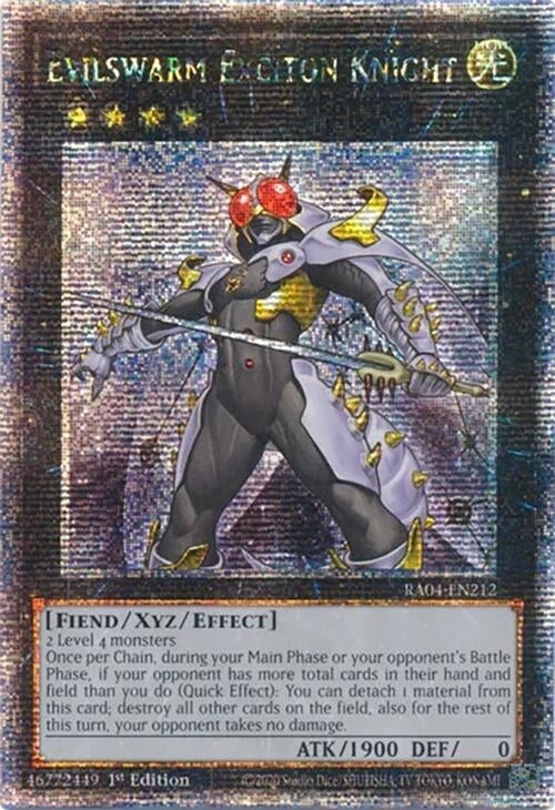 Image for Evilswarm Exciton Knight (Quarter Century Secret Rare) (Quarter Century Stampede) (RA04-EN212) - YuGiOh