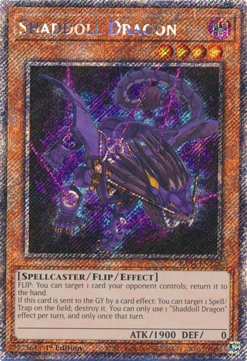 Image for Shaddoll Dragon (Platinum Secret Rare) (Quarter Century Stampede) (RA04-EN228) - YuGiOh