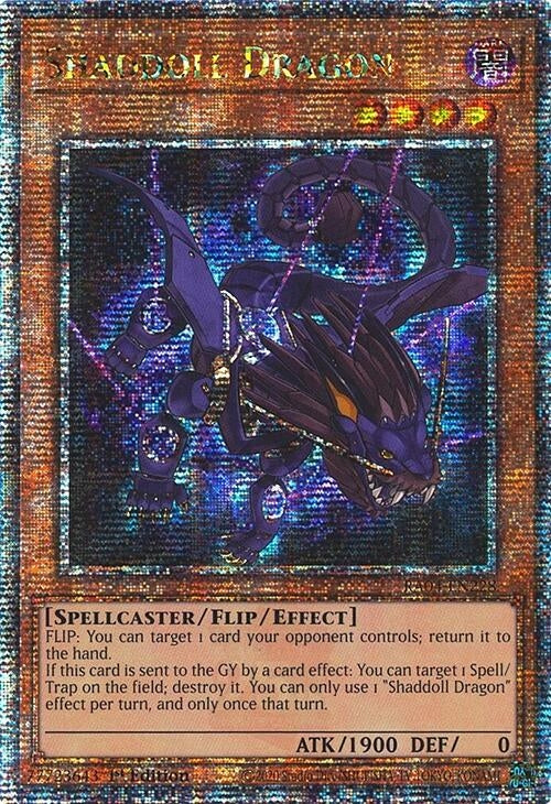 Image for Shaddoll Dragon (Quarter Century Secret Rare) (Quarter Century Stampede) (RA04-EN228) - YuGiOh