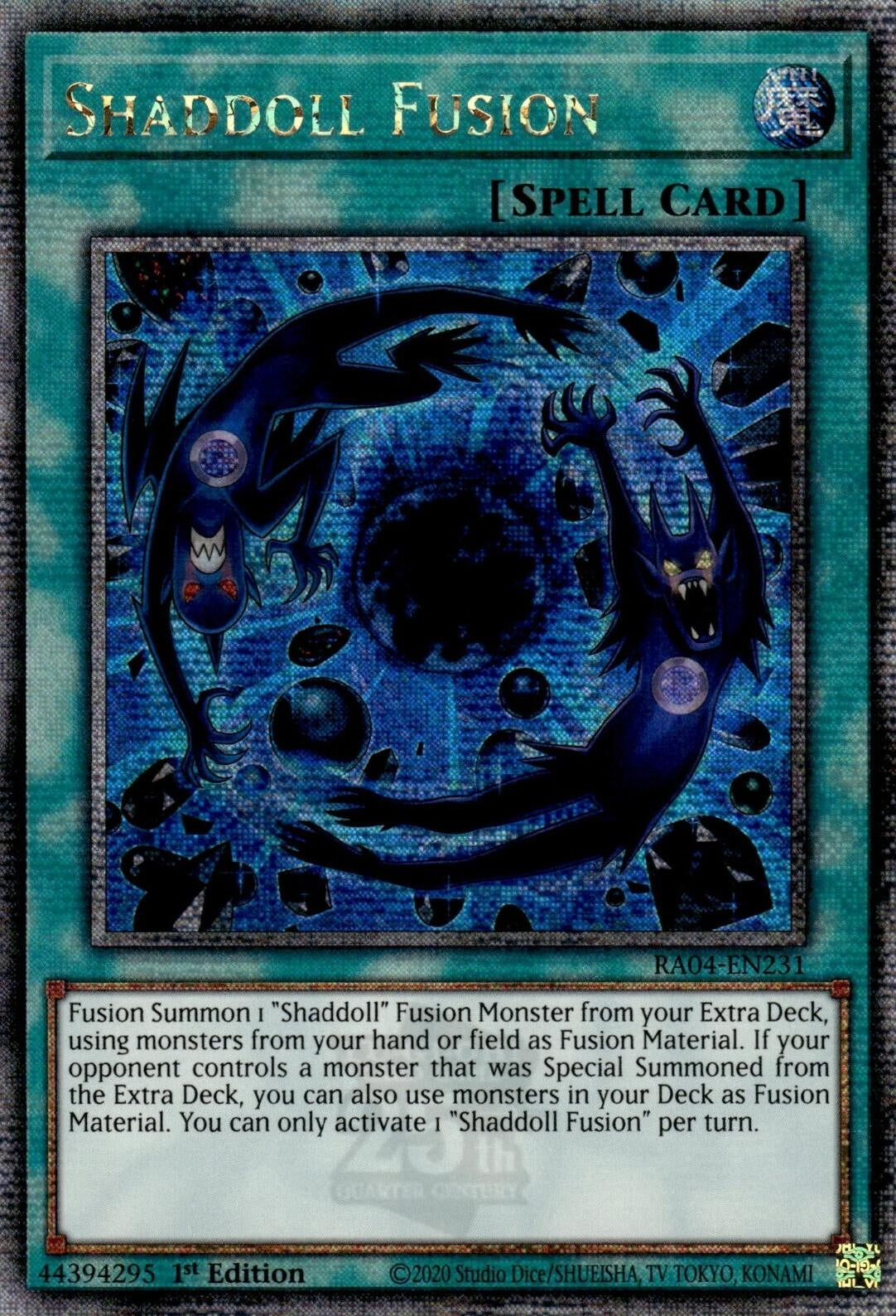 Image for Shaddoll Fusion (Quarter Century Secret Rare) (Quarter Century Stampede) (RA04-EN231) - YuGiOh
