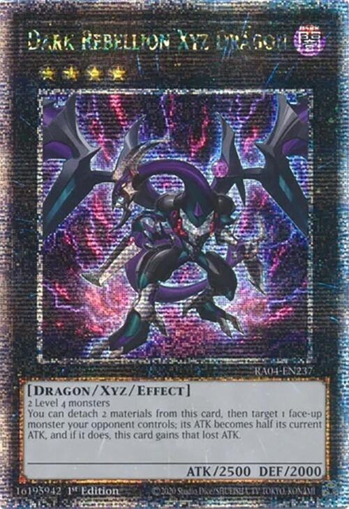 Image for Dark Rebellion Xyz Dragon (Quarter Century Secret Rare) (Quarter Century Stampede) (RA04-EN237) - YuGiOh