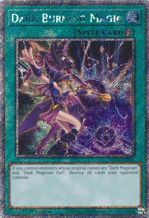 Image for Dark Burning Magic (Platinum Secret Rare) (Quarter Century Stampede) (RA04-EN246) - YuGiOh