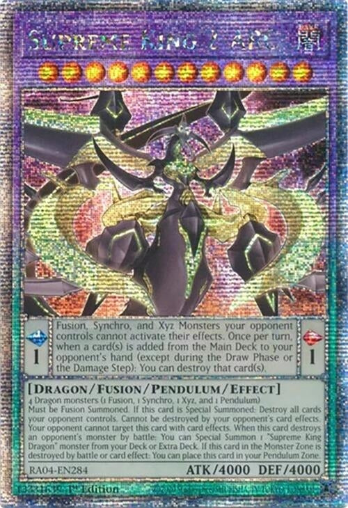 Image for Supreme King Z-ARC (Quarter Century Secret Rare) (Quarter Century Stampede) (RA04-EN284) - YuGiOh
