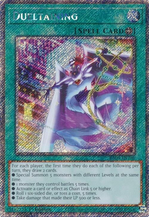 Image for Dueltaining (Platinum Secret Rare) (Quarter Century Stampede) (RA04-EN286) - YuGiOh