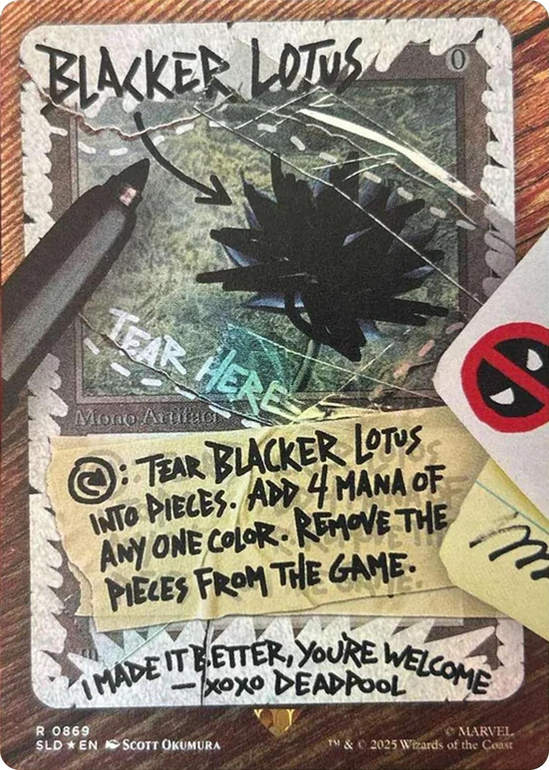 Image for Blacker Lotus (Rainbow Foil) (Secret Lair Drop Series) (869) - Magic: The Gathering