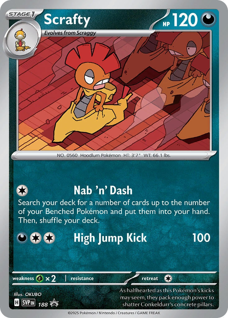 Image for Scrafty - 188 (SV: Scarlet & Violet Promo Cards) (188) - Pokemon
