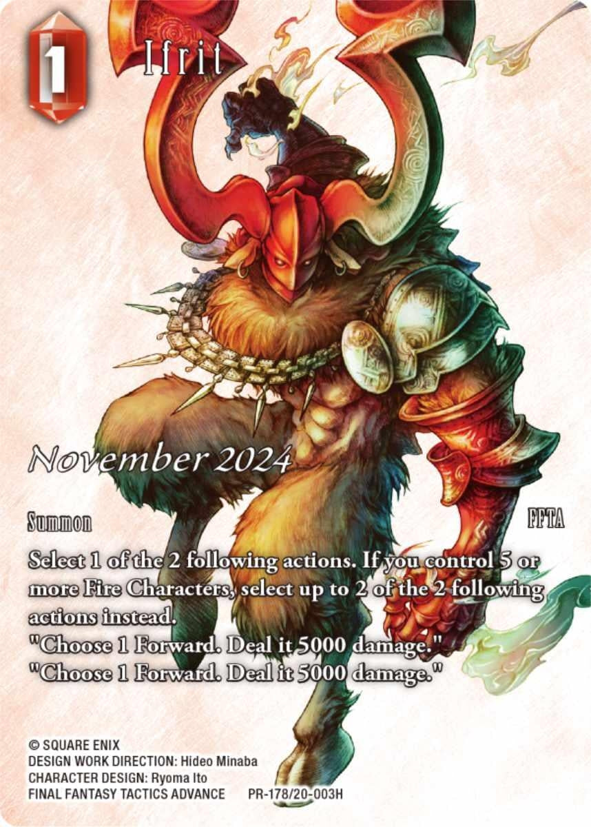 Image for Ifrit (PR-178/20-003H) (FF: Promo Cards) (Pr-178/20-003H) - Final Fantasy TCG