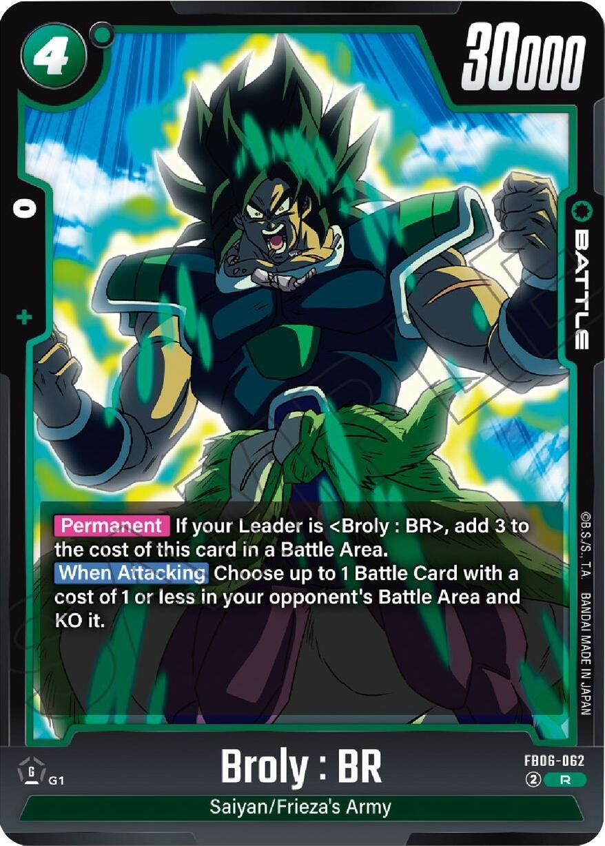 Image for Broly : BR - FB06-062 (Rivals Clash) (FB06-062) - Dragon Ball Super: Fusion World