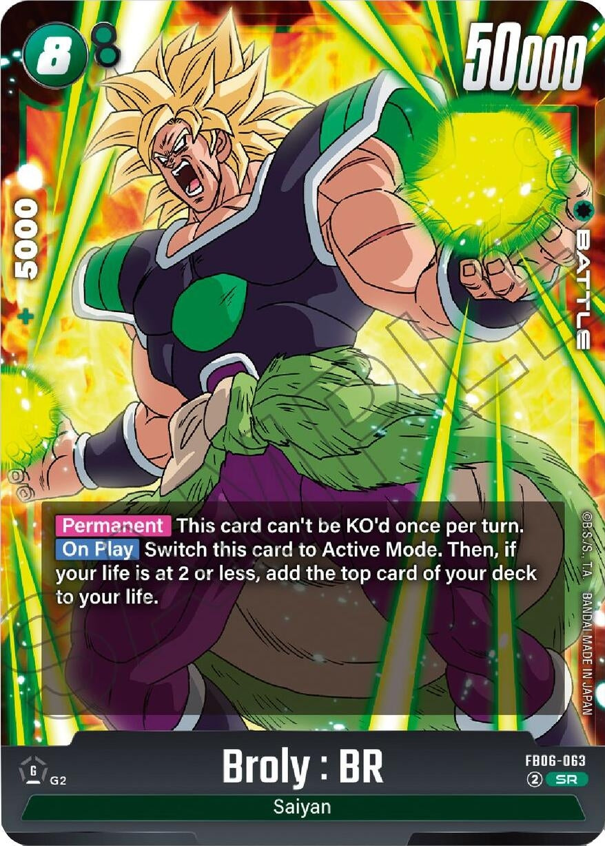 Image for Broly : BR - FB06-063 (Rivals Clash) (FB06-063) - Dragon Ball Super: Fusion World