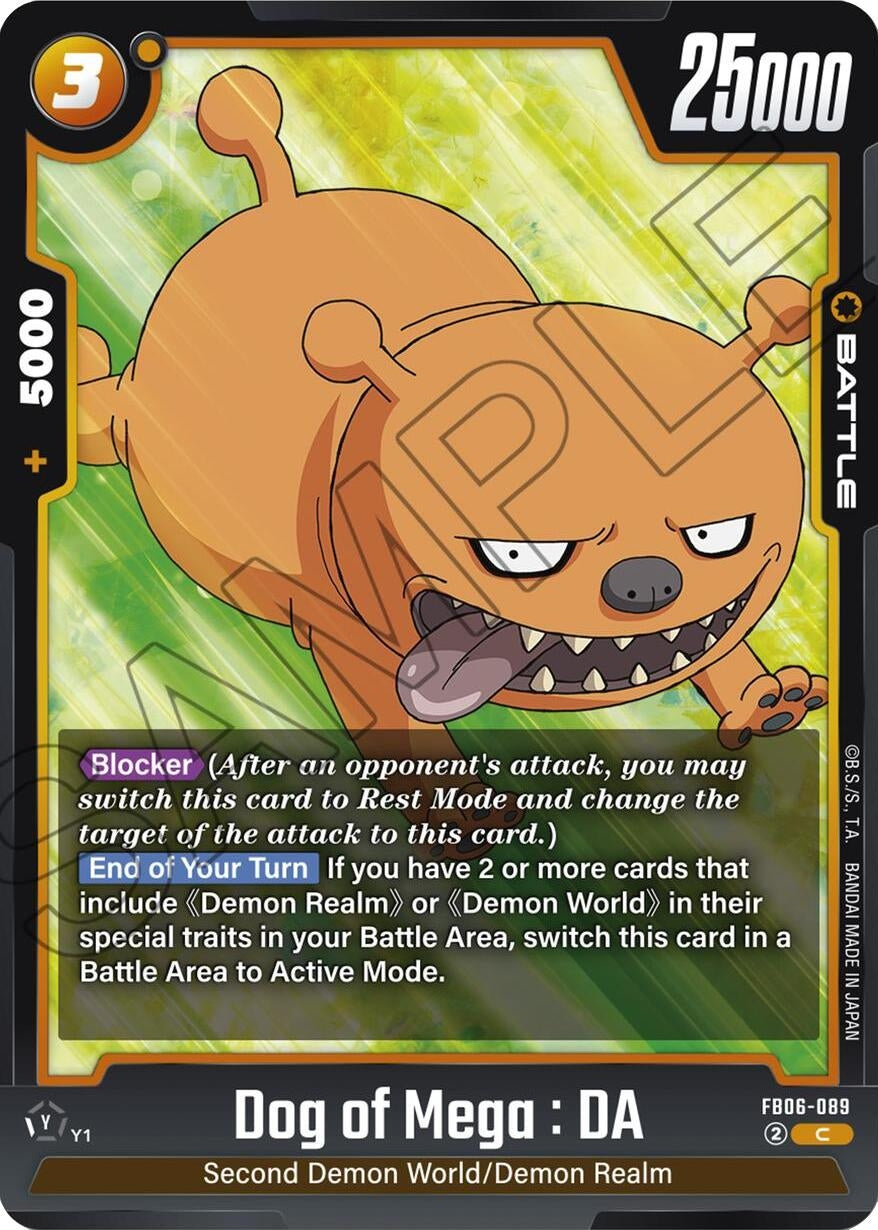 Image for Dog of Mega : DA (Rivals Clash) (FB06-089) - Dragon Ball Super: Fusion World
